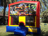 Race themed Bounce House. Great for a Nascar Party!